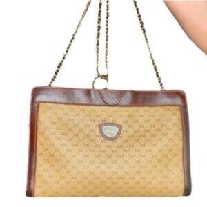 Gucci Tan and Brown Crossbody Bag